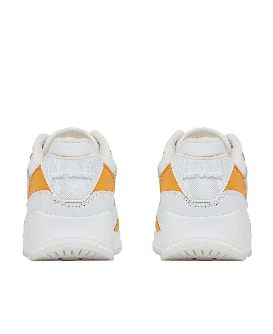 Saint Laurent Bump Colour-block Sneakers In White