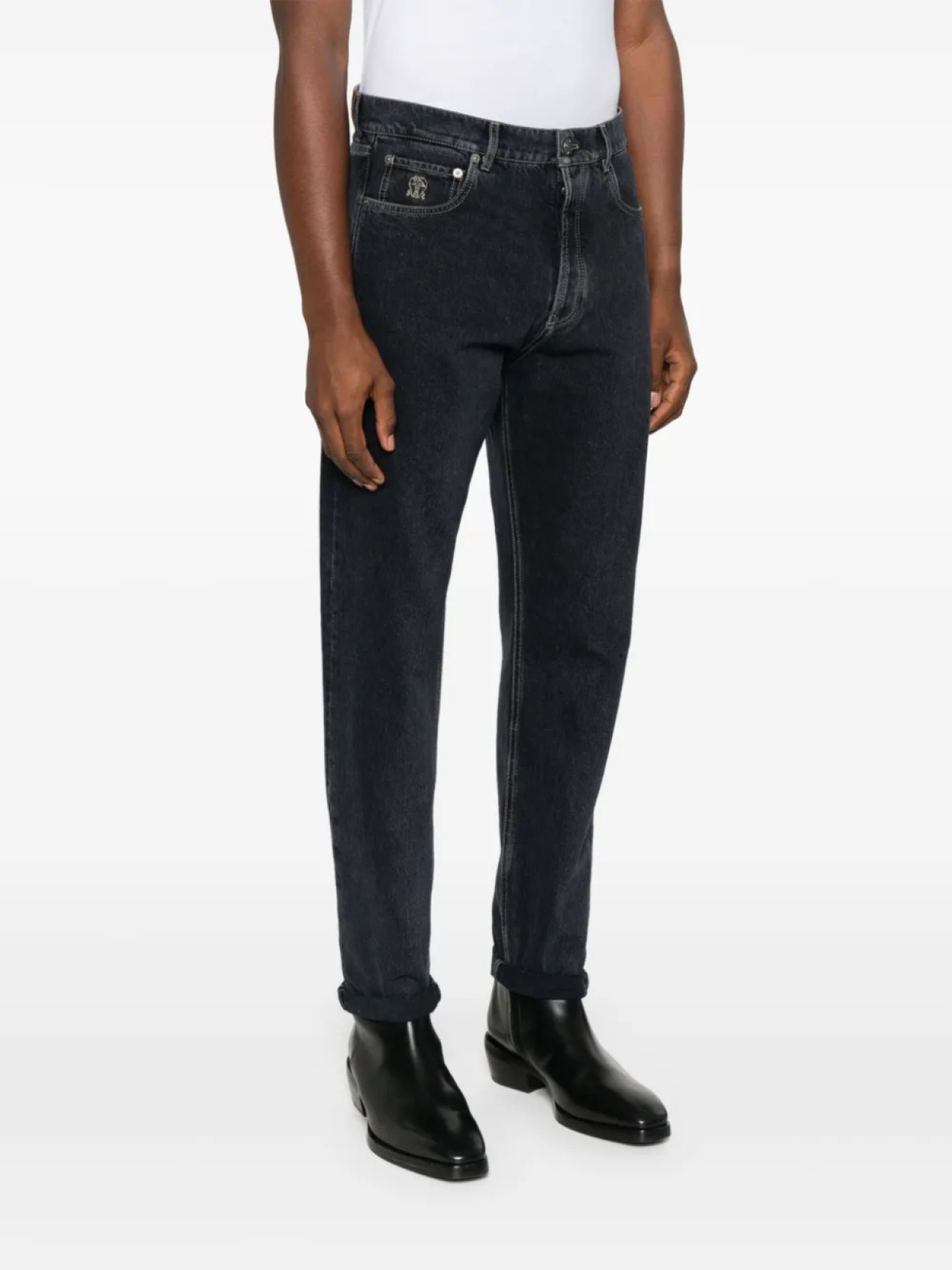 Brunello Cucinelli Five-pocket Denim Jeans With Belt Loops