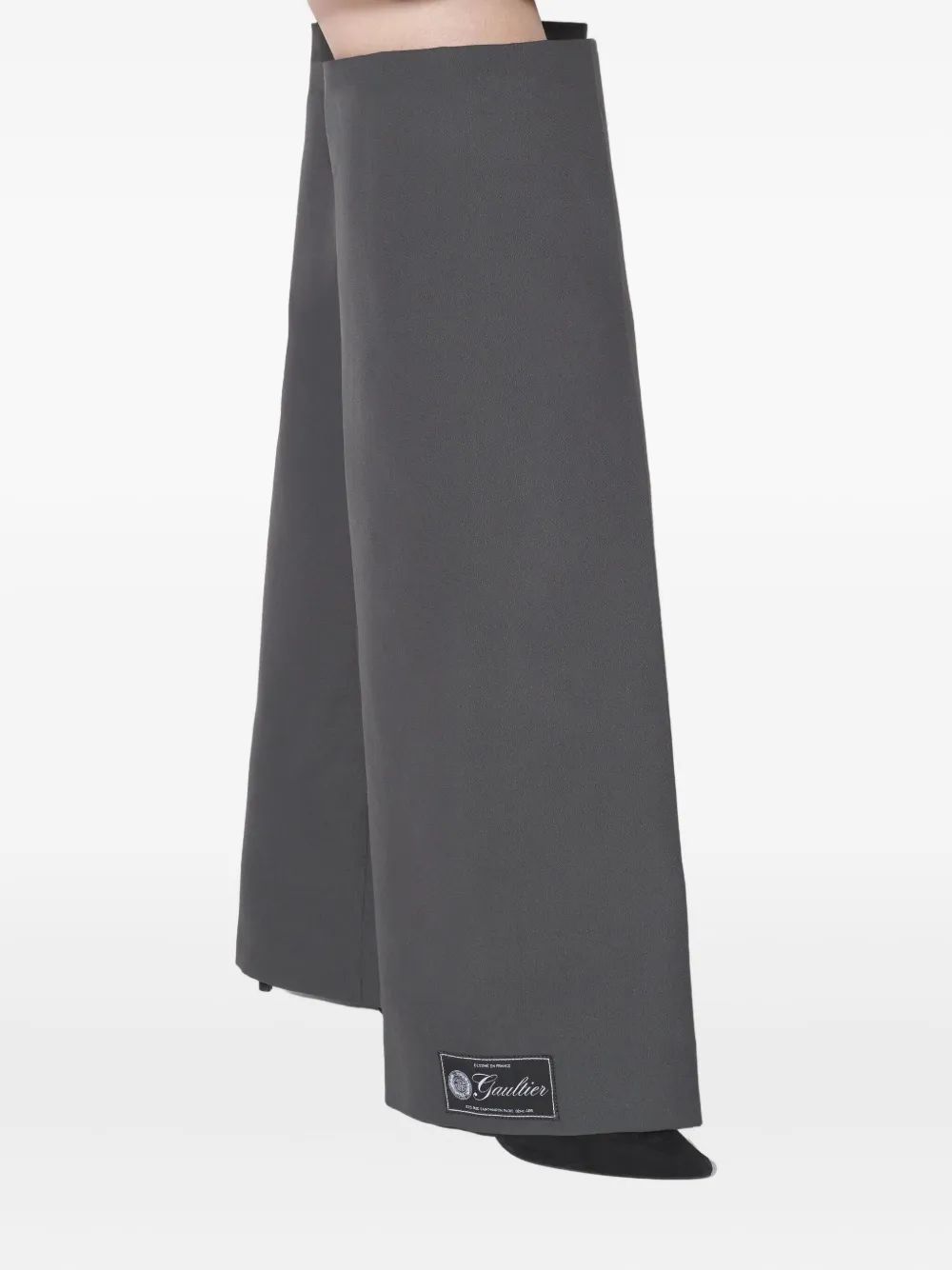 Jean Paul Gaultier Logo Leg Warmers In Black