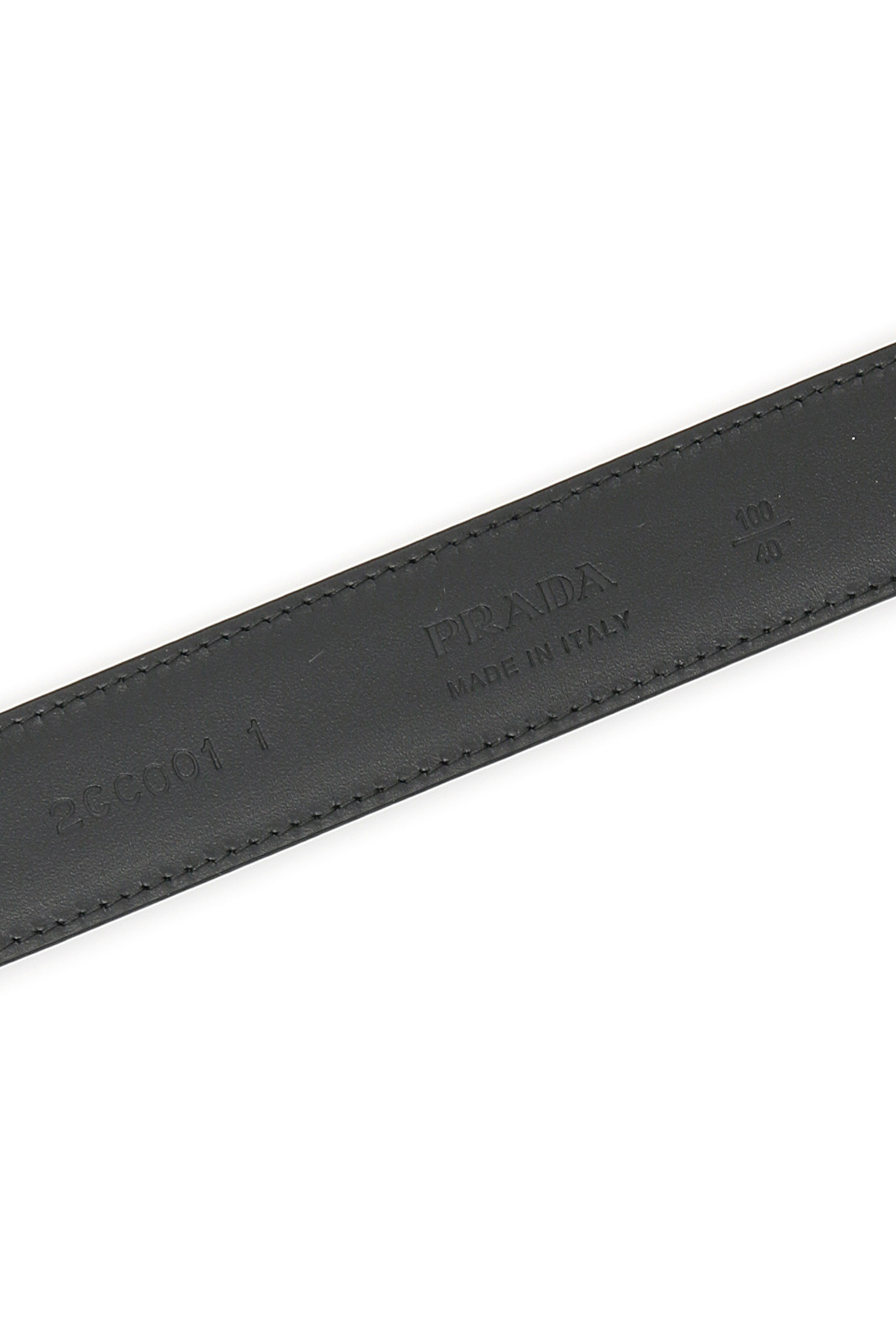 Prada Classic Buckled Belt In Black