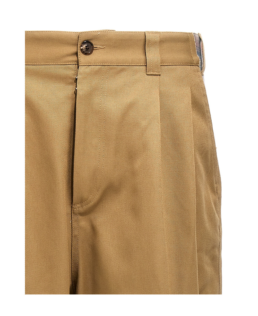 Maison Margiela X Pendleton Yoke-checked Trousers In Brown