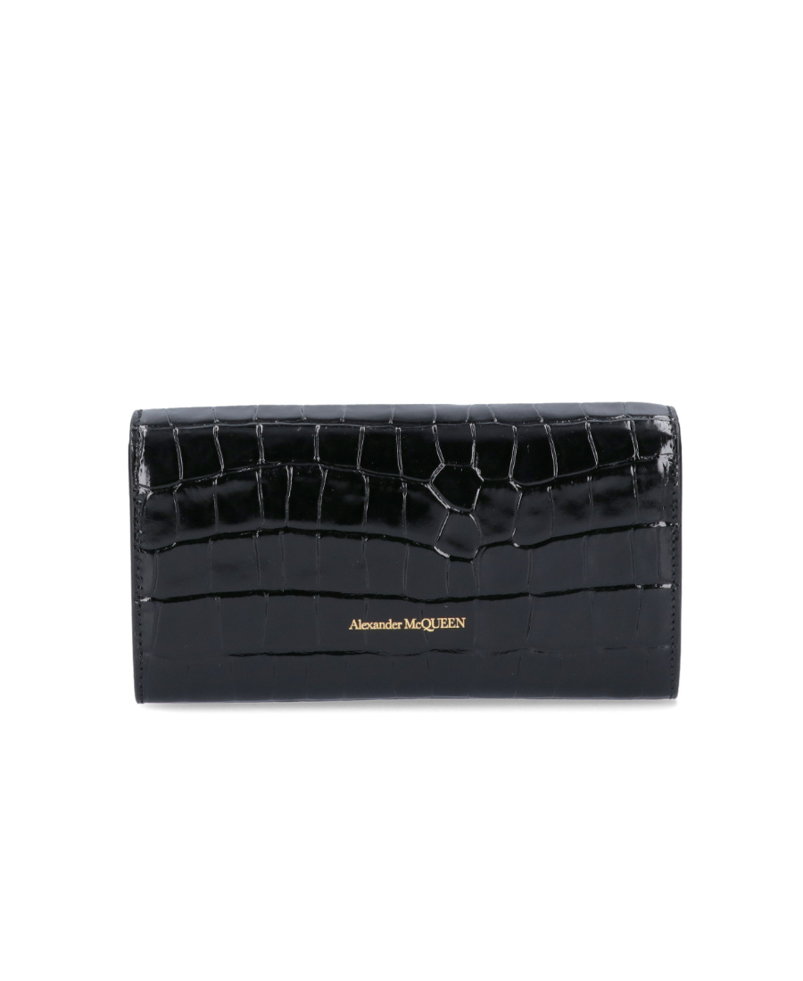 Alexander Mcqueen Wallets & Card Holders In Black