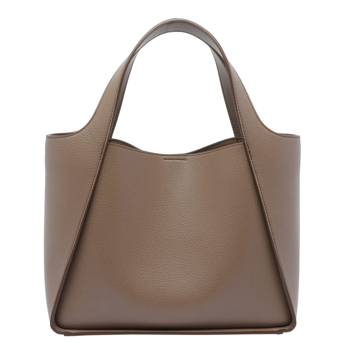 Stella Mccartney Double Handle Shoulder Bag In Brown