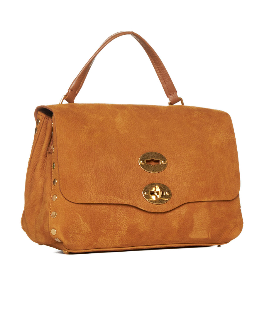 Zanellato Postina Stud-detail Leather Bag In Brown