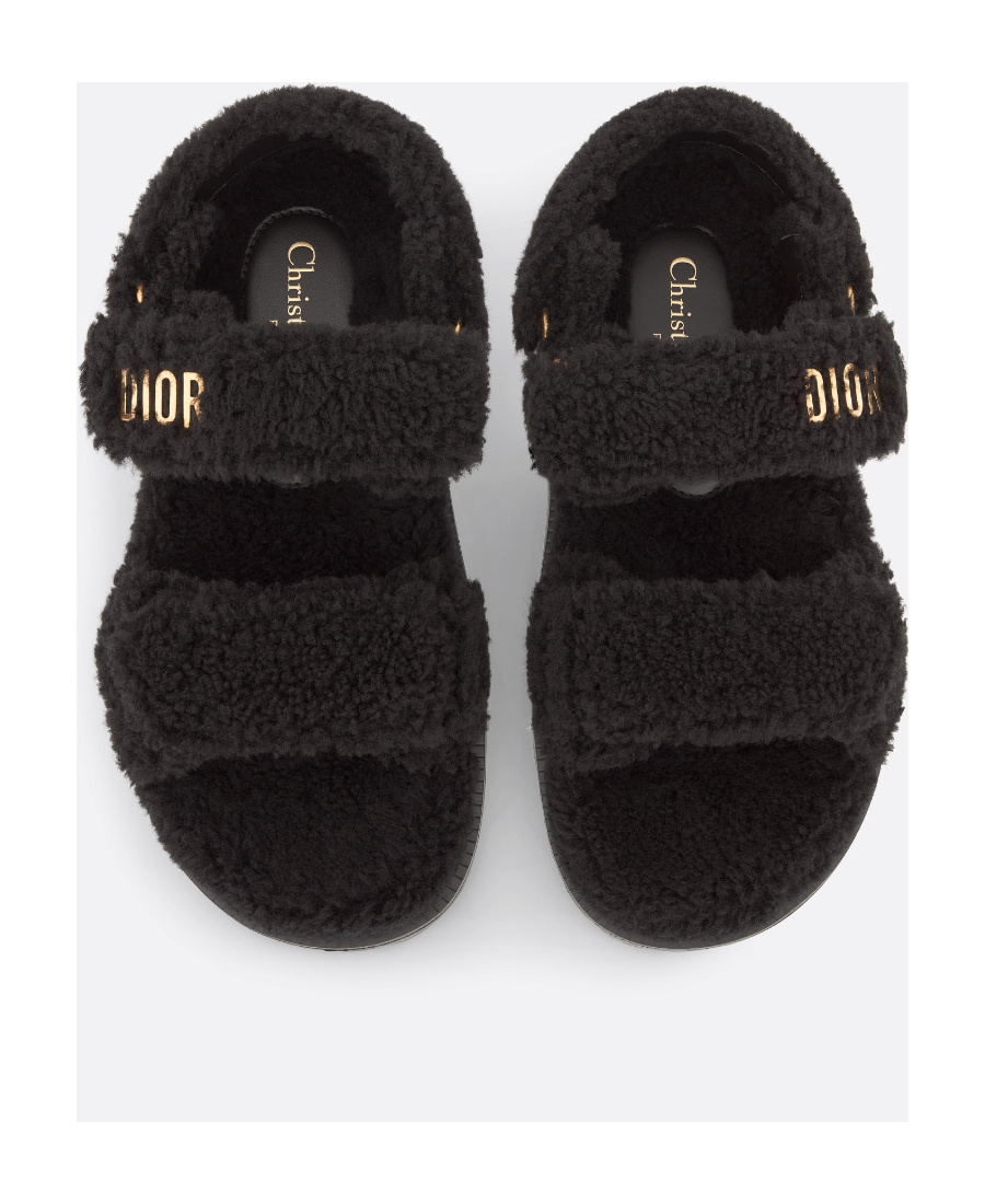 Dior Act Sandals In Black