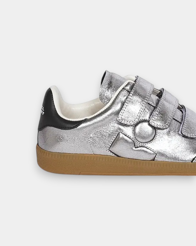 Isabel Marant Round-toe Low-top Casual Shoes In Silver