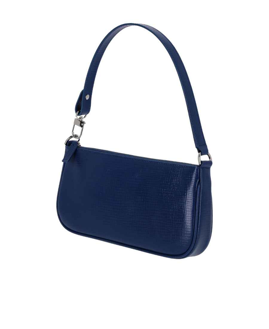 By Far Logo Shoulder Bag In Blue