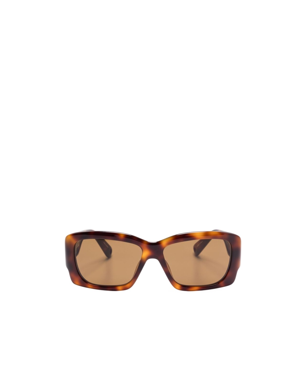 Jacquemus Sunglasses With Animal-print Frame And Brown Lenses In Nude
