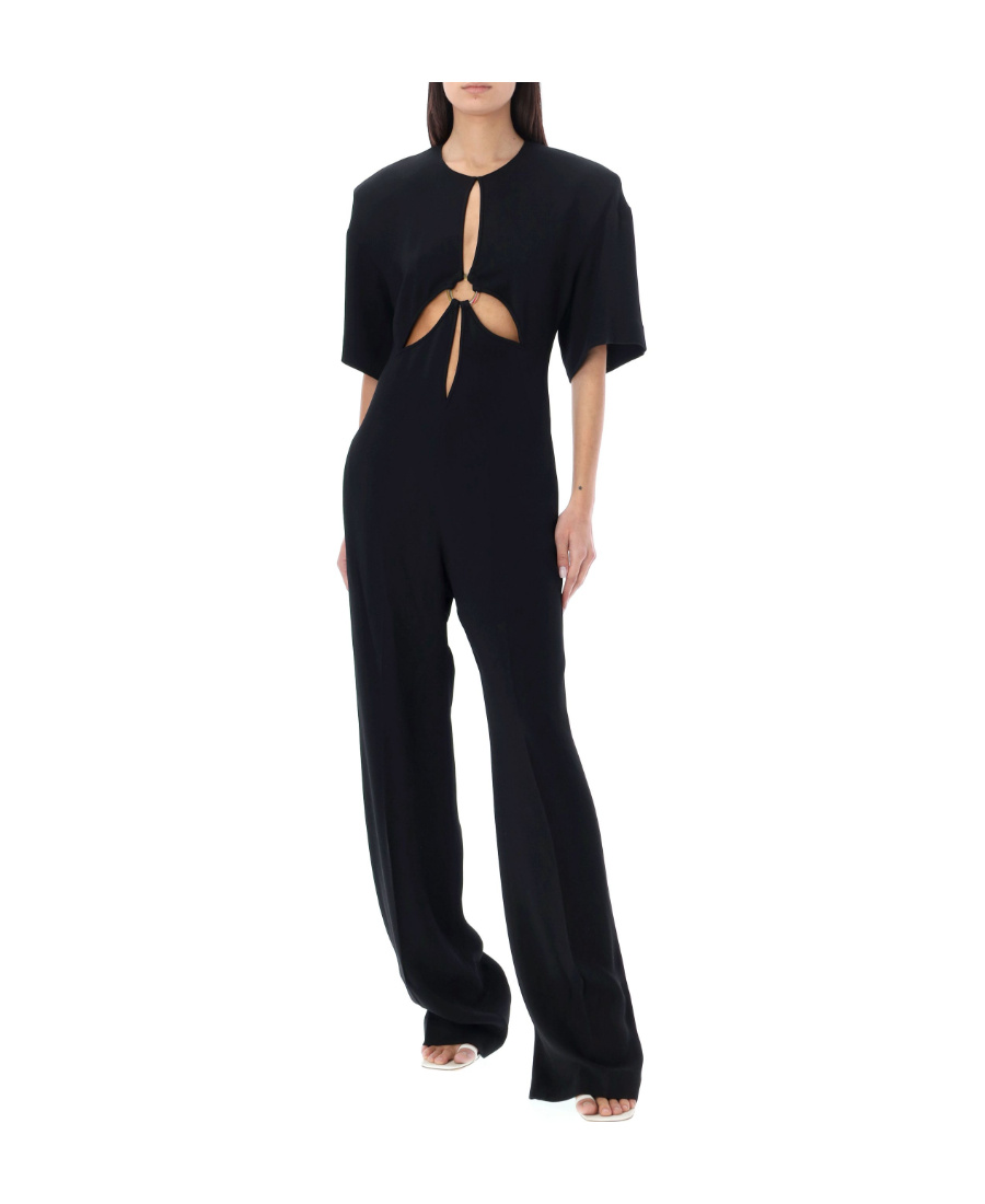 Stella Mccartney Cutout Straight-leg Jumpsuit In Black