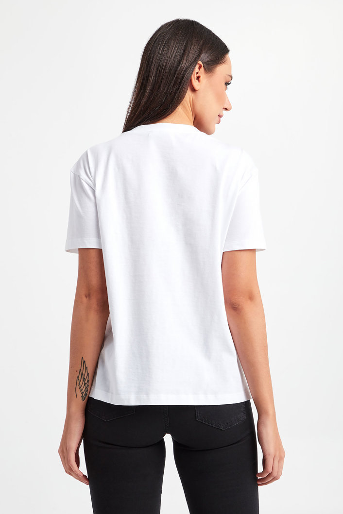EMPORIO ARMANI ROUND-NECKED LOGO T-SHIRT 