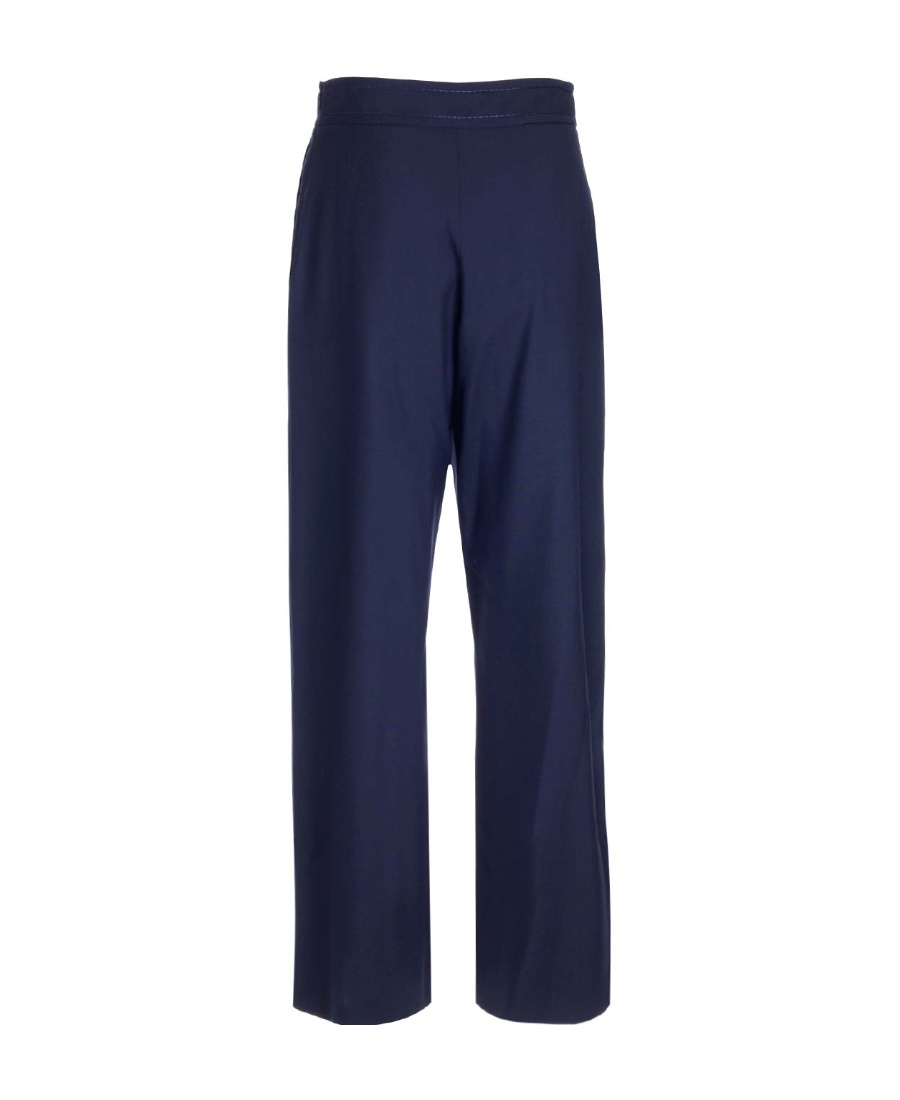 Marni Wide-leg High-waisted Trousers In Blue