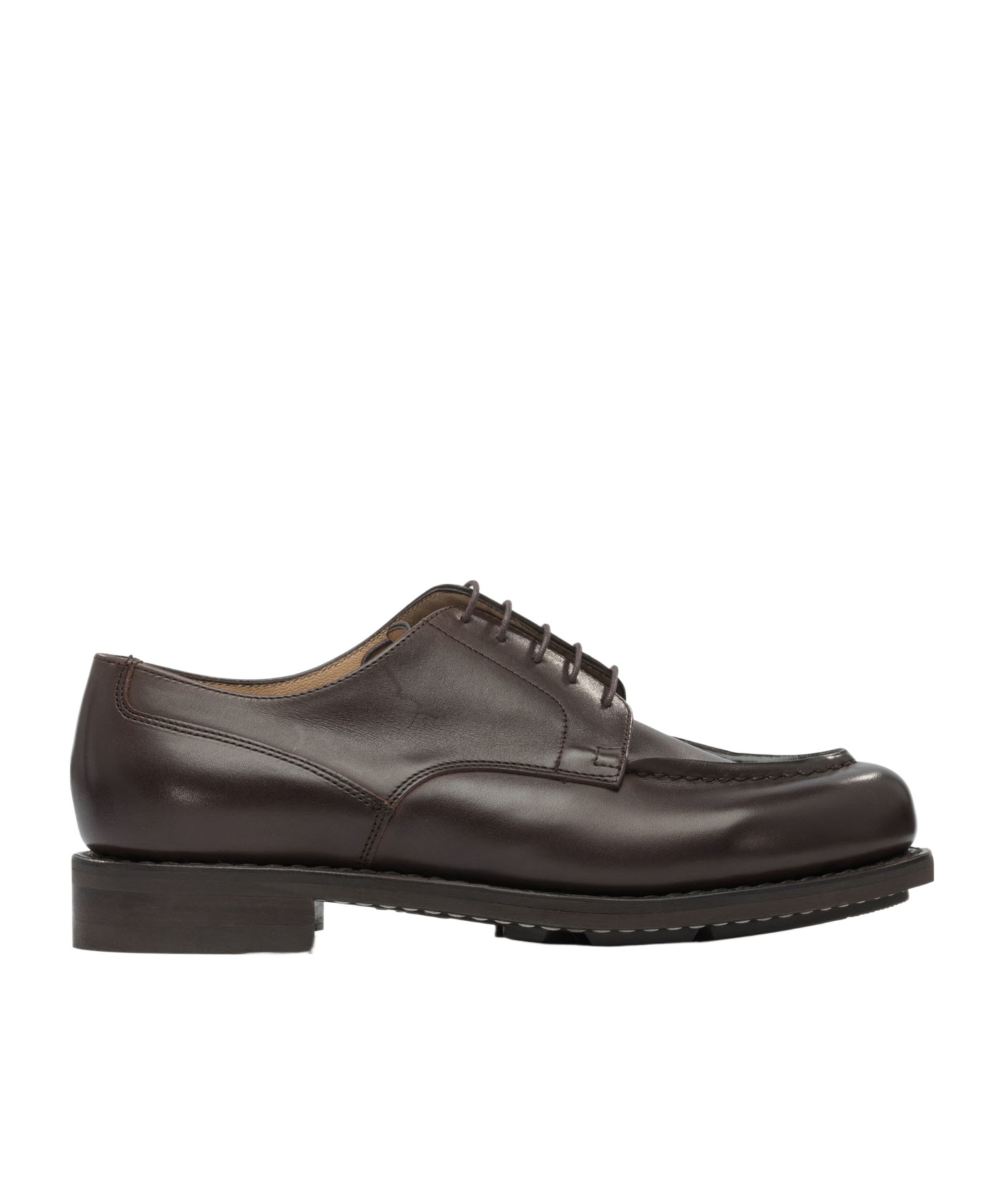 Paraboot Chambord Leather Lace-up Shoes In Brown
