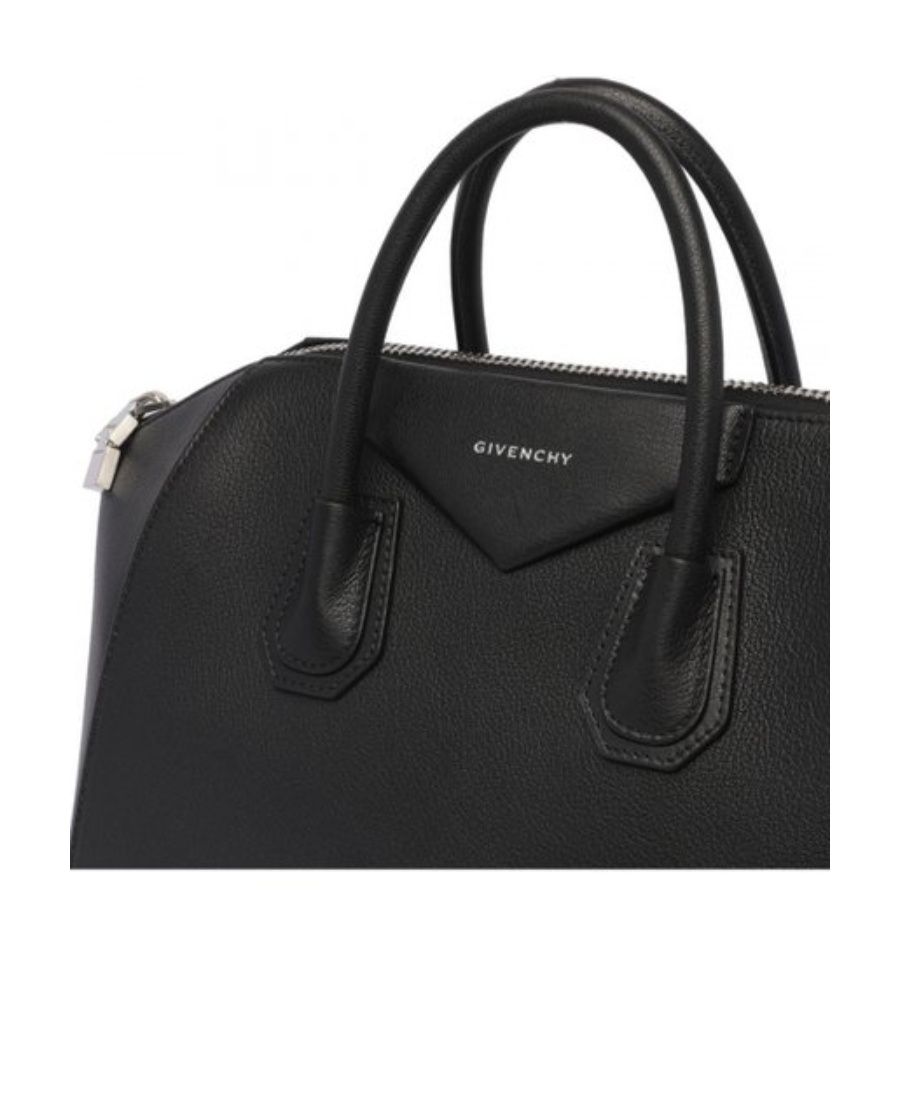 Givenchy Mini Antigona Bag In Grained Leather In Black