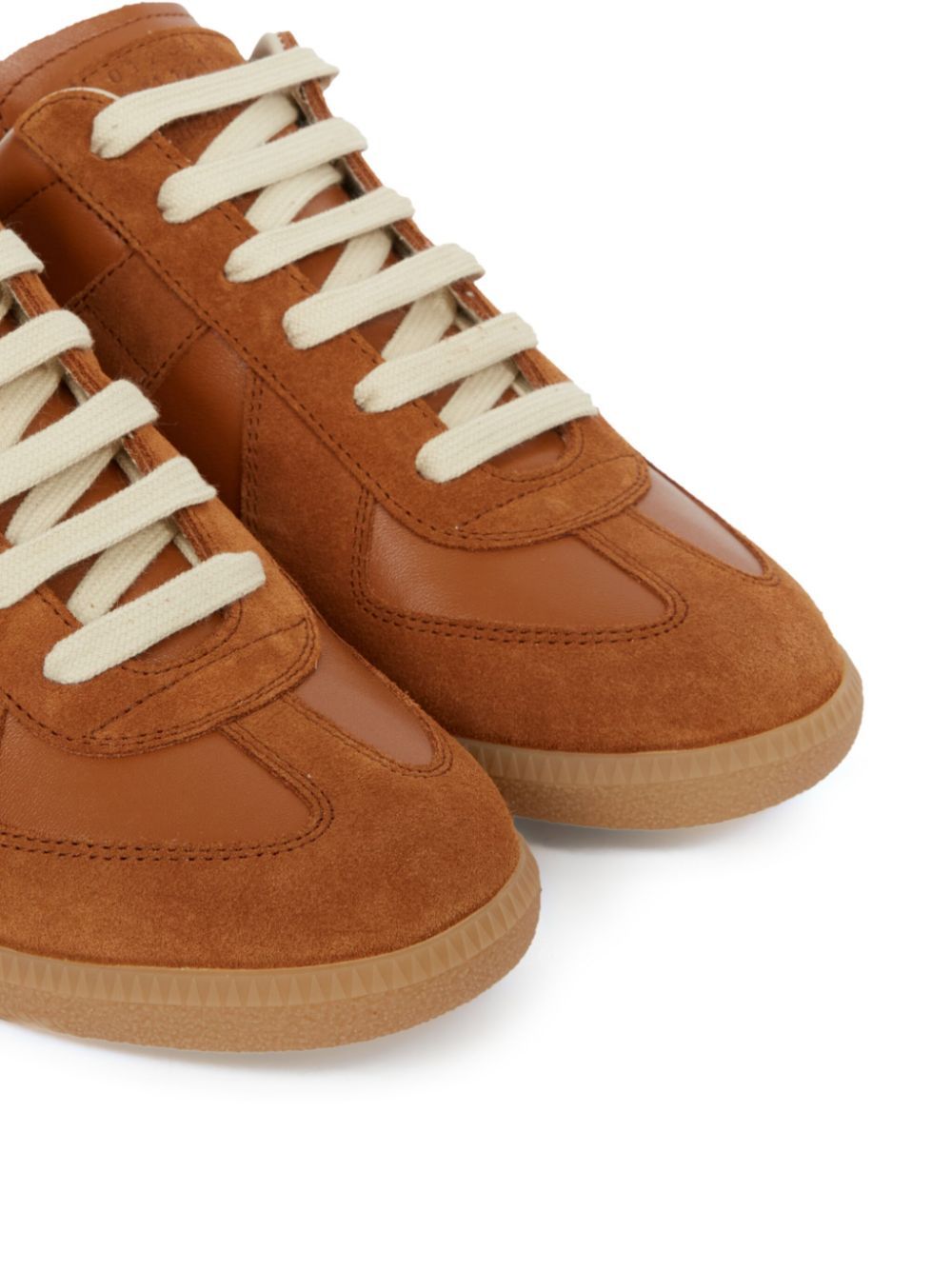 Shop Maison Margiela Replica Sneakers In Brown