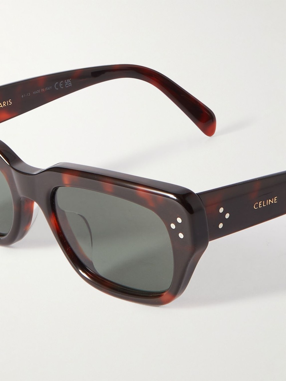 Celine D-frame Logo Sunglasses In Gray