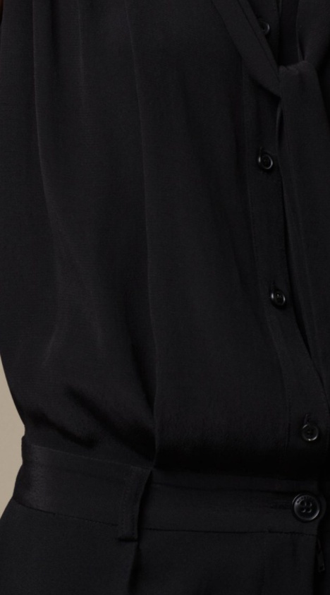 Burberry Strapped Sleeveless Jumpsuit In Black