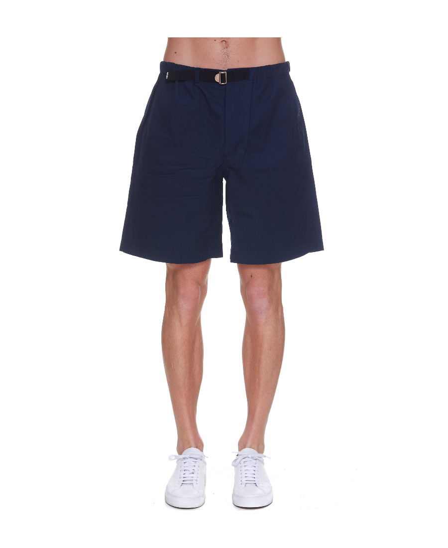 Kenzo Belted-waist Shorts In Blue