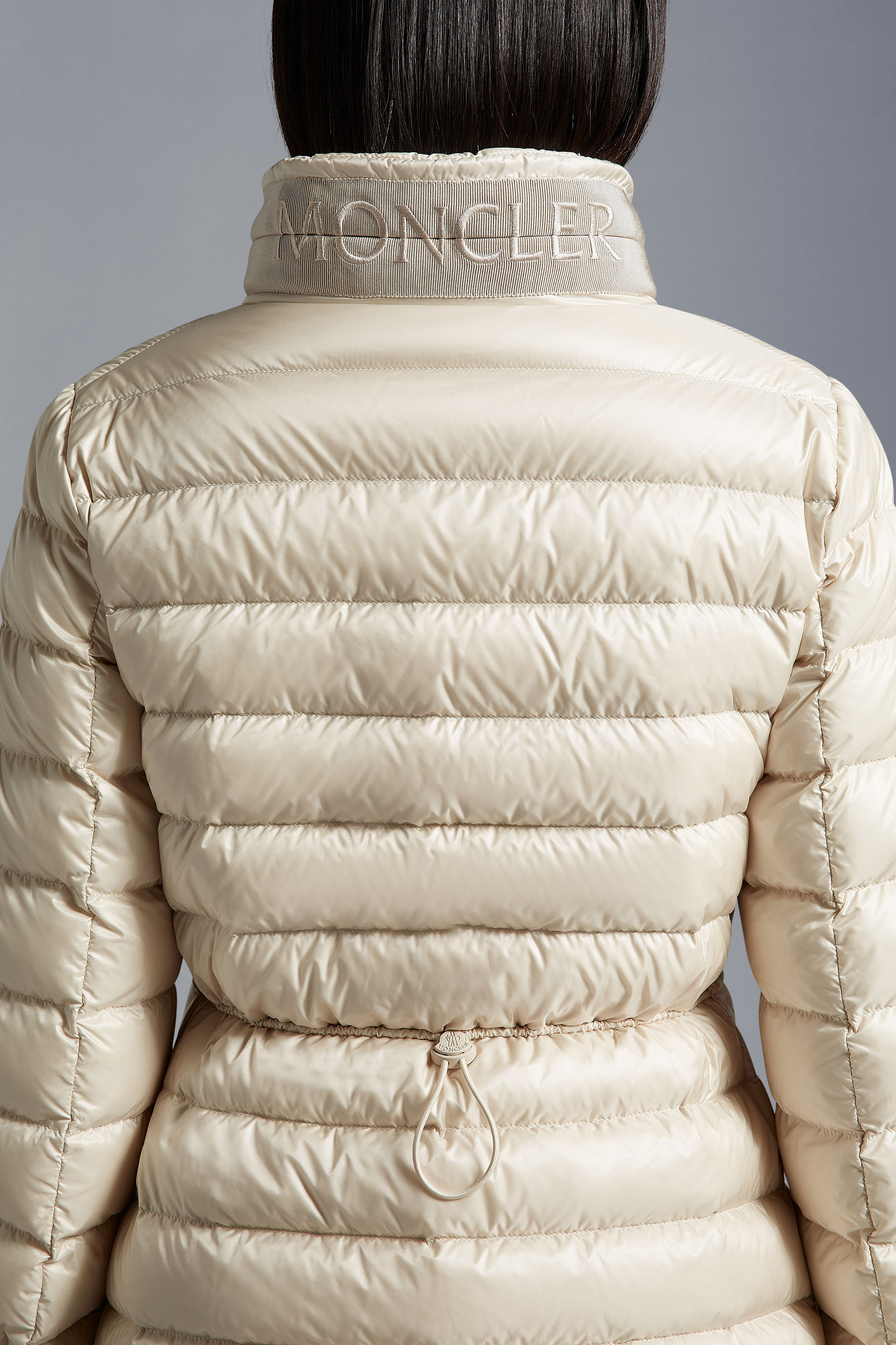 Shop Moncler Madine Short Down Jacket In Nude