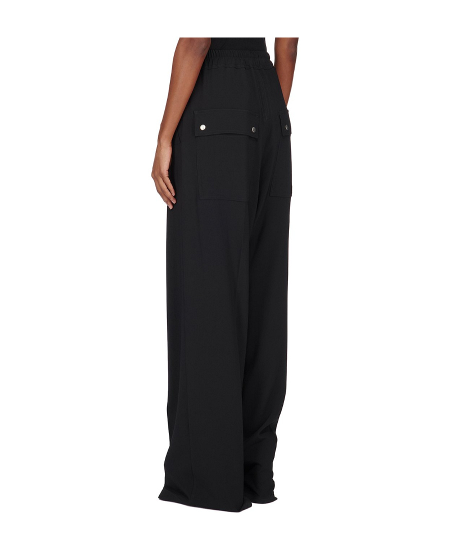 Shop Rick Owens Geth Belas Drawstring-waist Trousers In Black