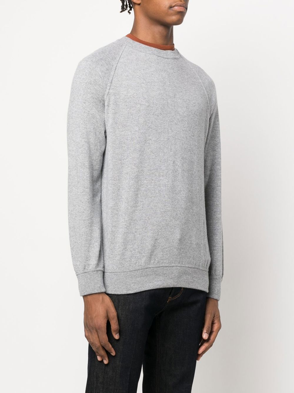 Drumohr Cashmere Long-sleeve Jumper In Gray