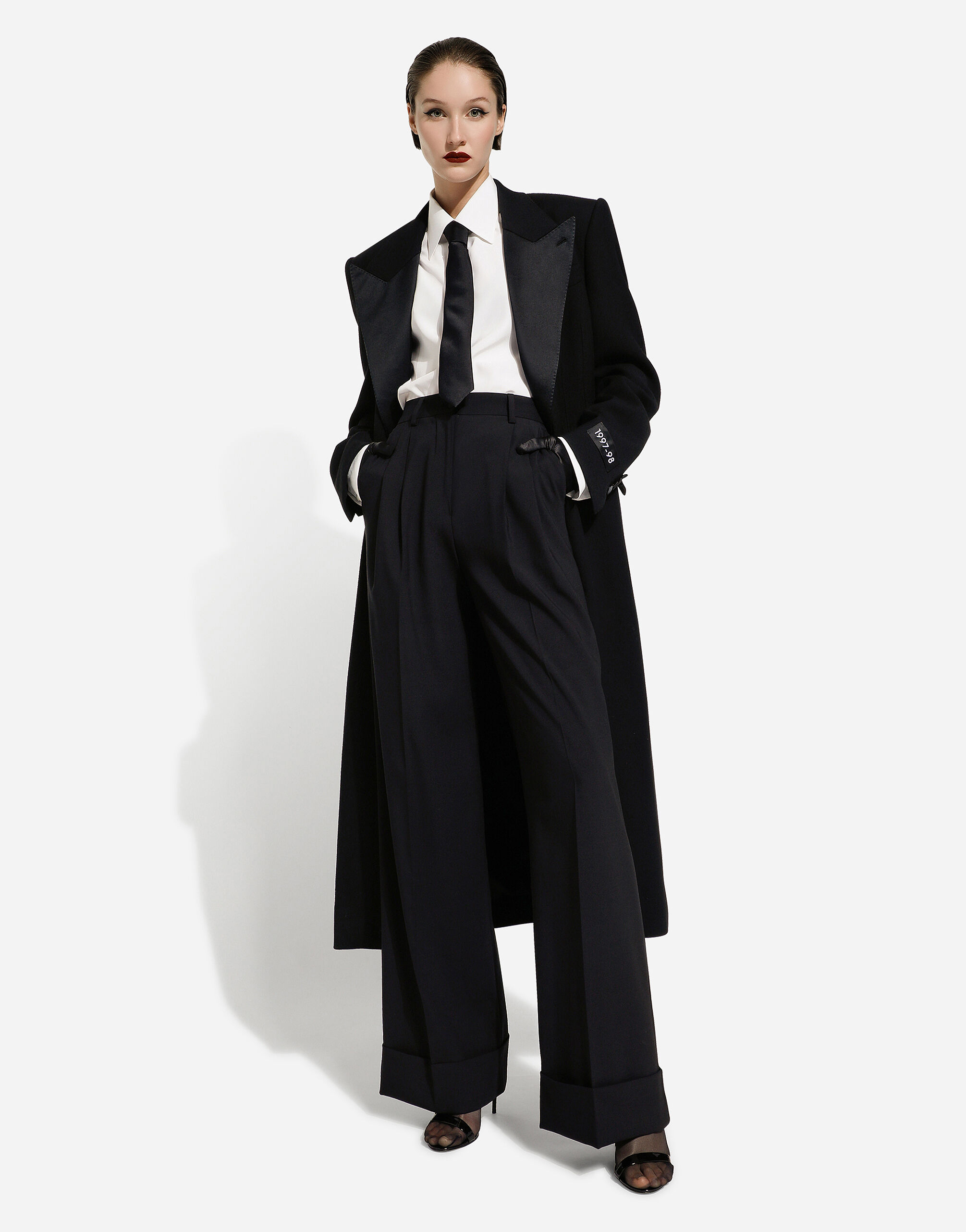 Dolce & Gabbana Single Button Coat In Black