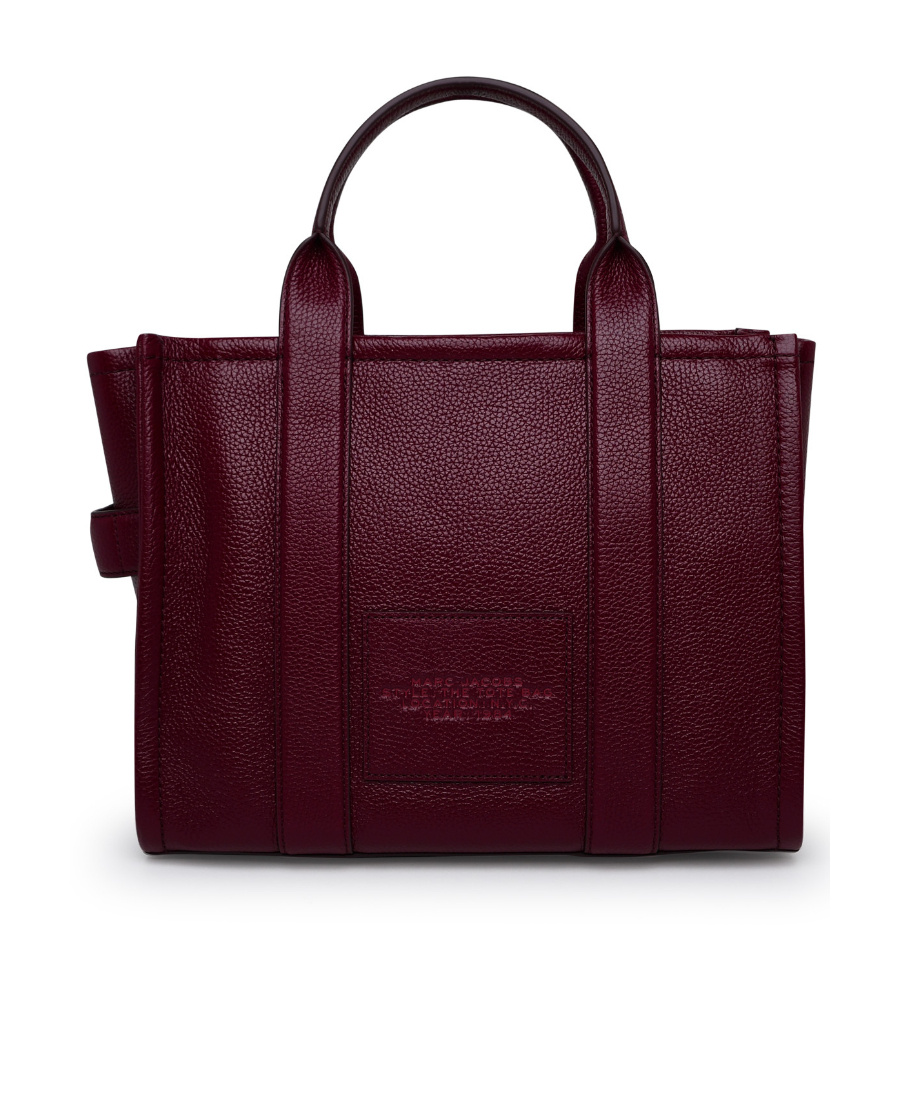Marc Jacobs The Leather Logo Embossed Tote Bag In Brown