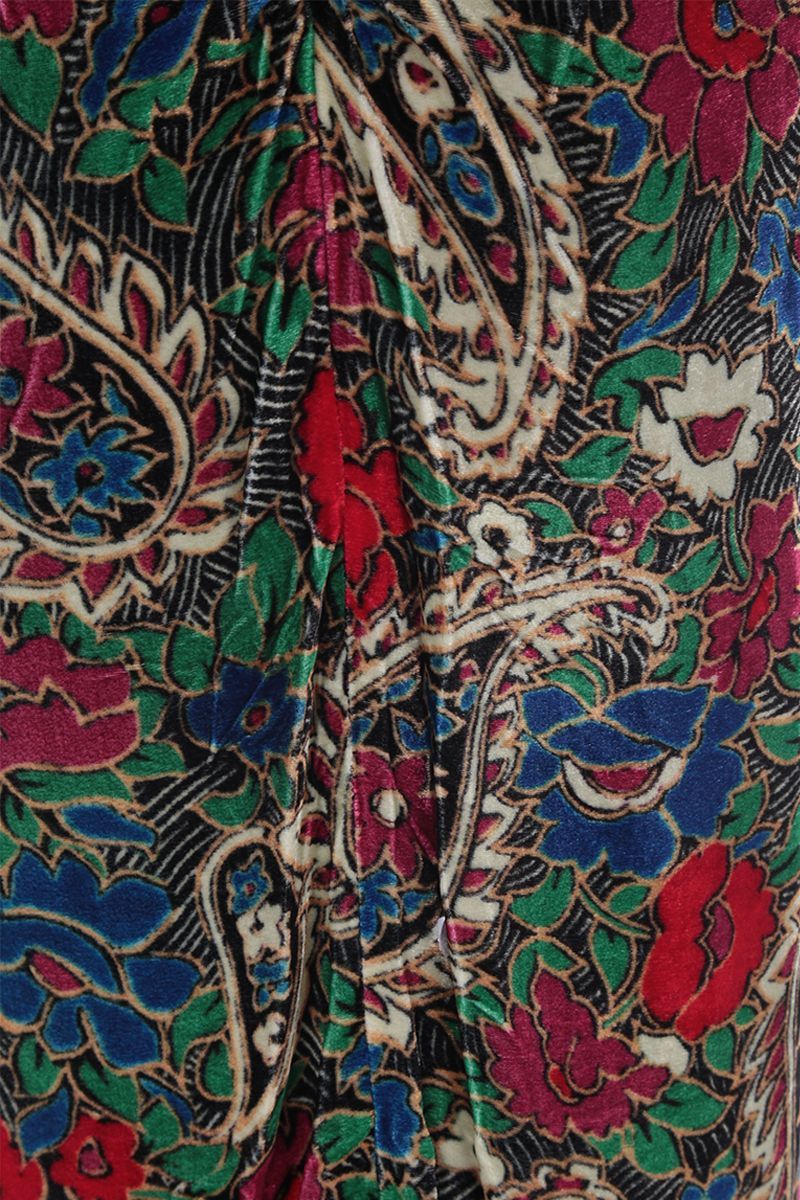 Shop Isabel Marant Bree Floral Print Skirt In Black