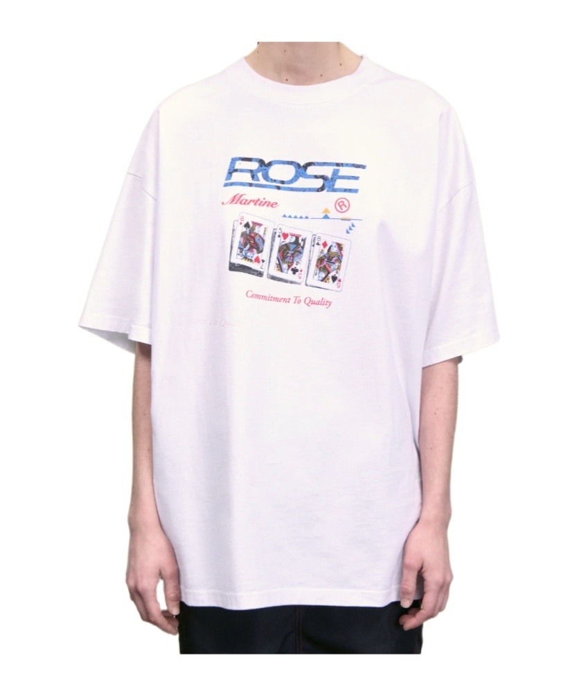 Martine Rose Graphic Print Relaxed Fit T-shirt In Blue