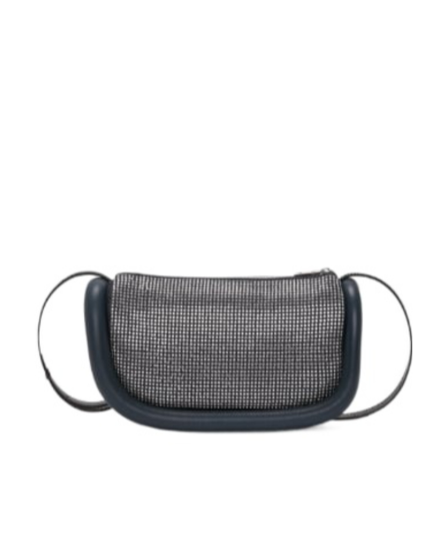 Jw Anderson Crystal-embellished Bumper-15 Crossbody Bag In Gray