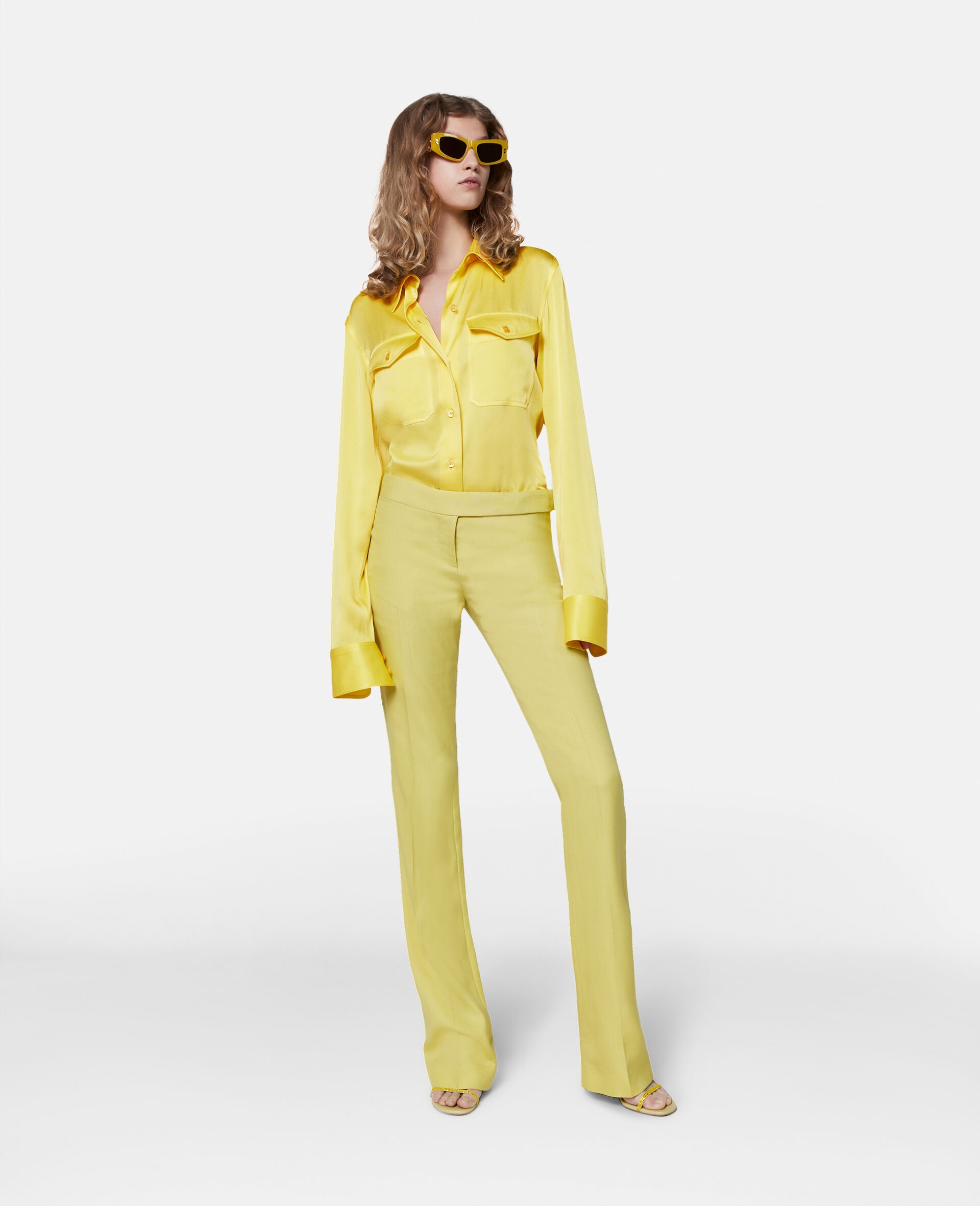 Stella Mccartney Long-sleeved Shirt In Yellow