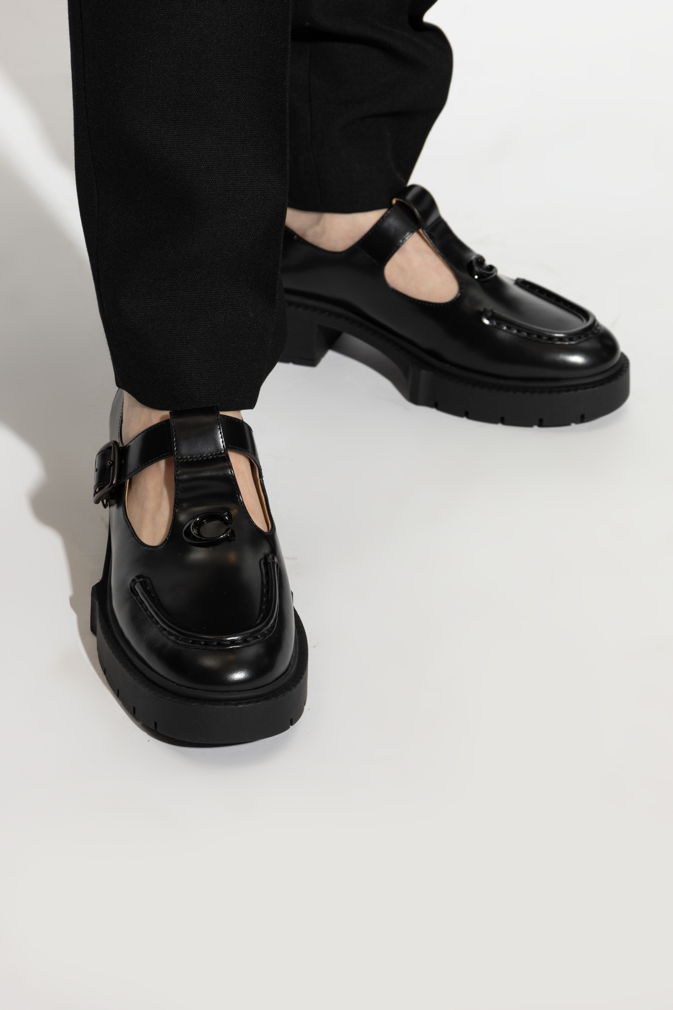 Shop Coach Liv Mary Jane Pumps In Black