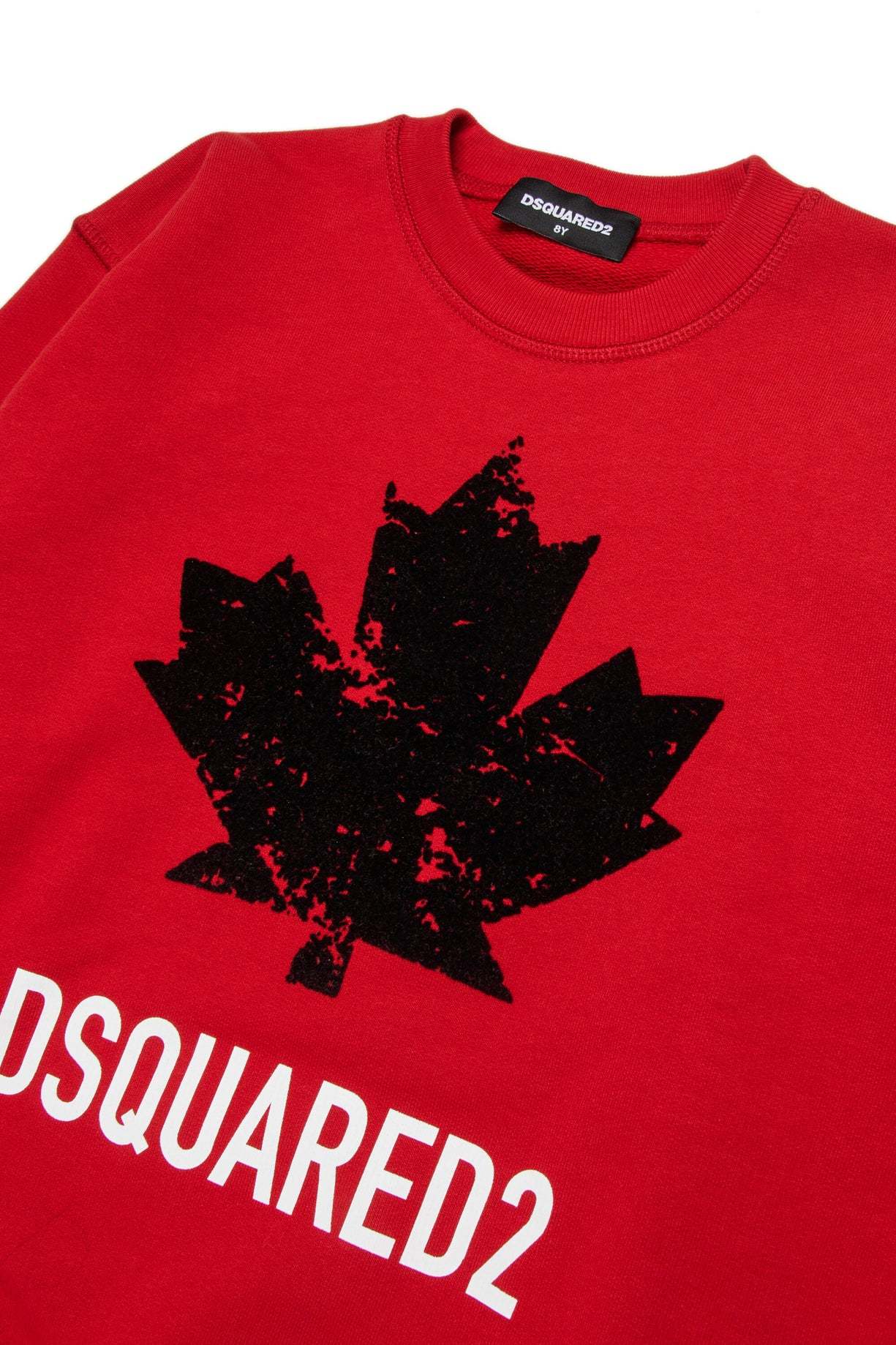 Dsquared2 Crew-neck Sweatshirt With Sport Logo In Red