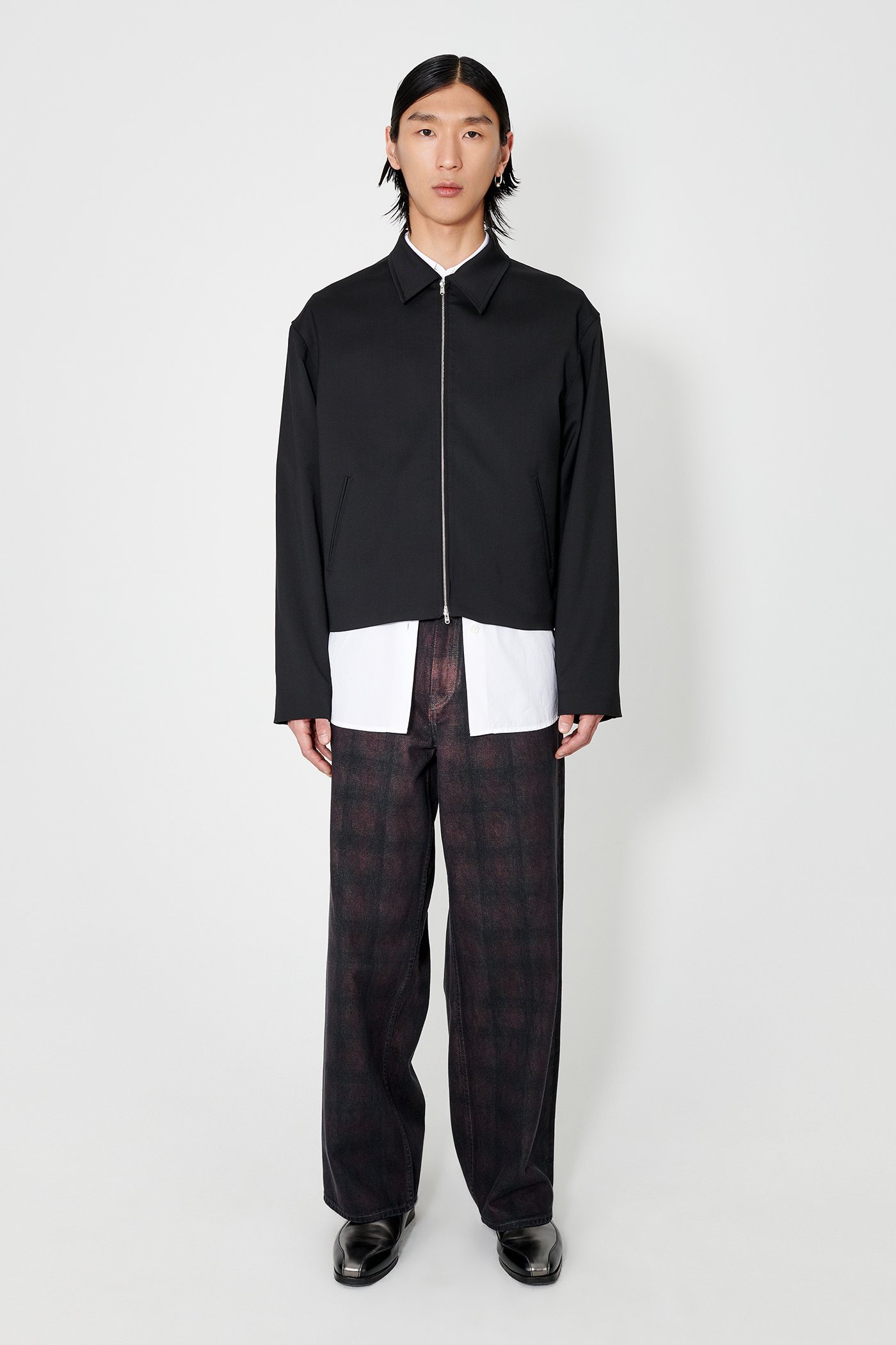 Our Legacy Virgin Wool Layering Jacket In Black