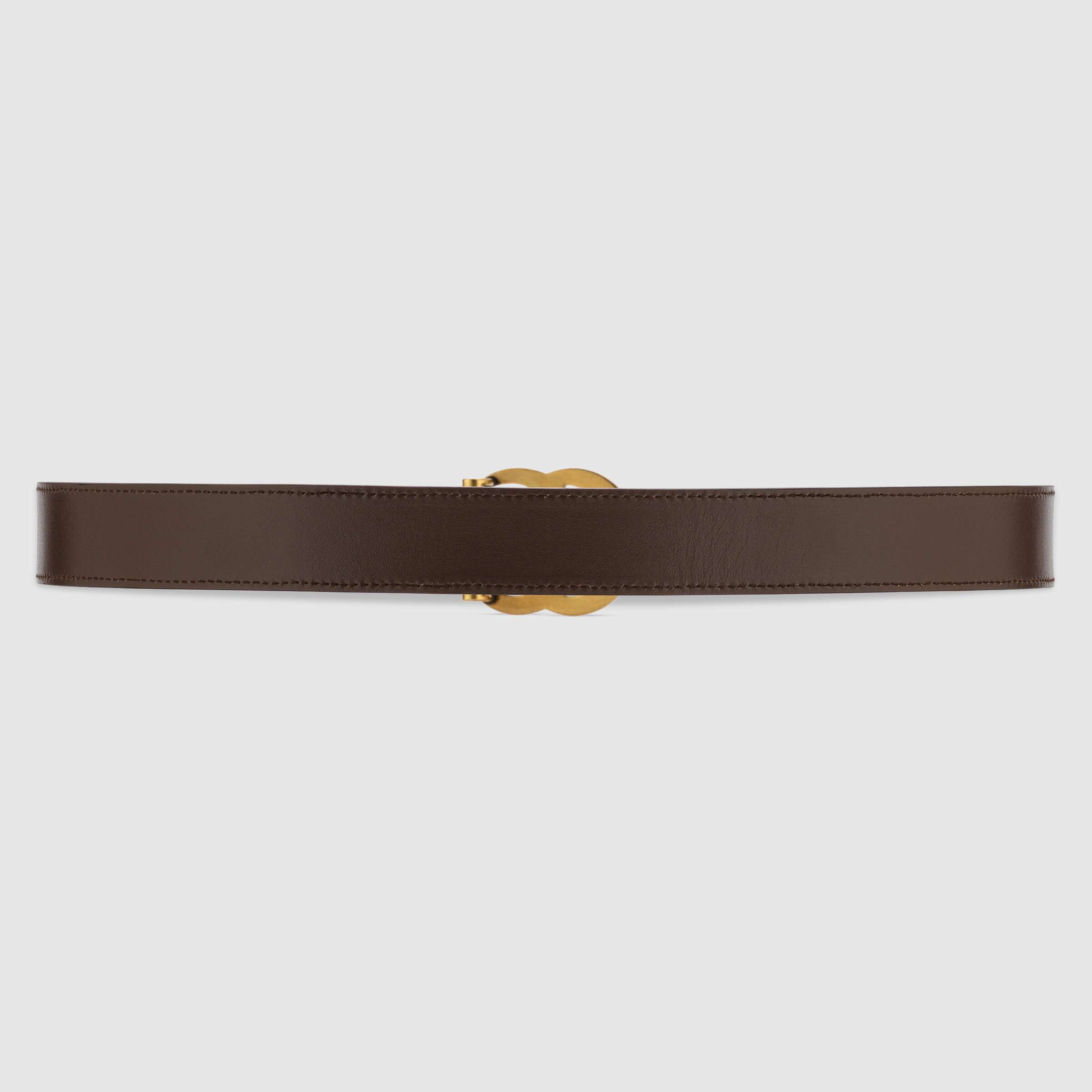 Gucci Gg Marmont Reversible Belt In Black