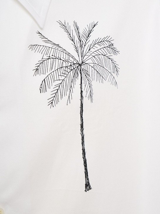 Jacquemus White Shirt With Front And Back Print In Cotton Man