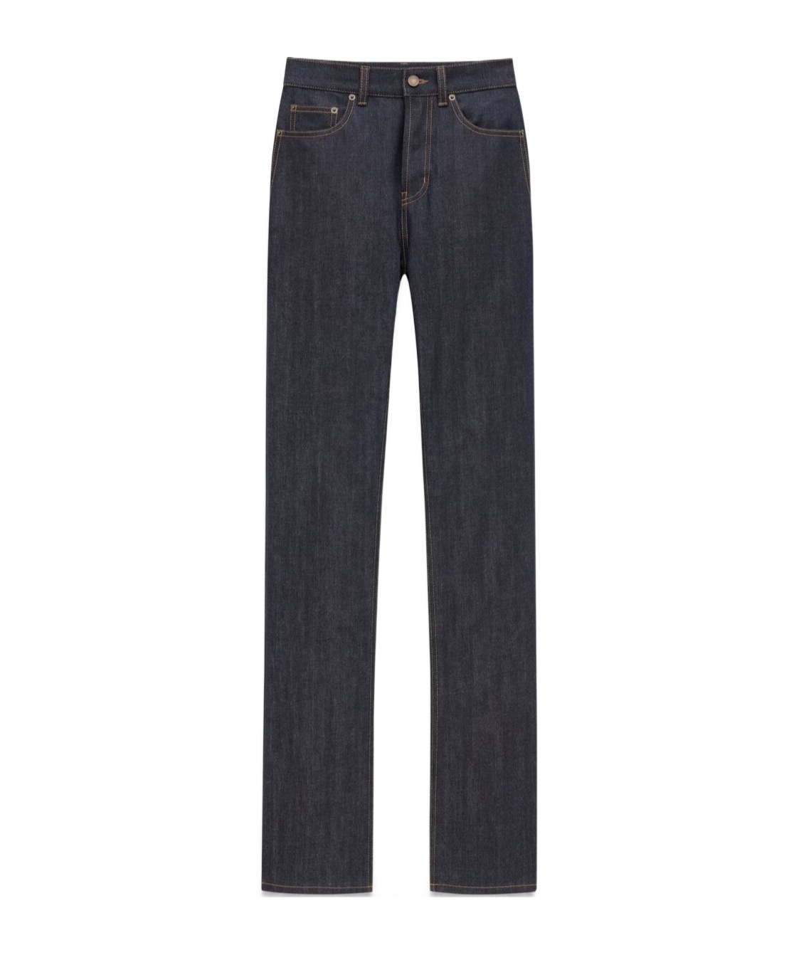 SAINT LAURENT 90'S SLIM JEANS IN RAW INDIGO DENIM