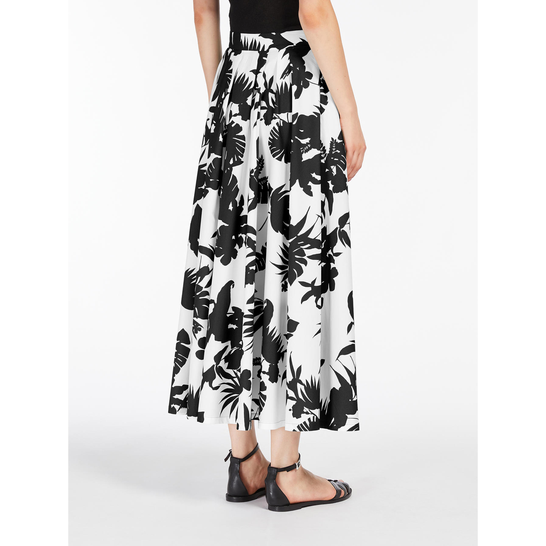 Max Mara Maxi Long Skirt In Black
