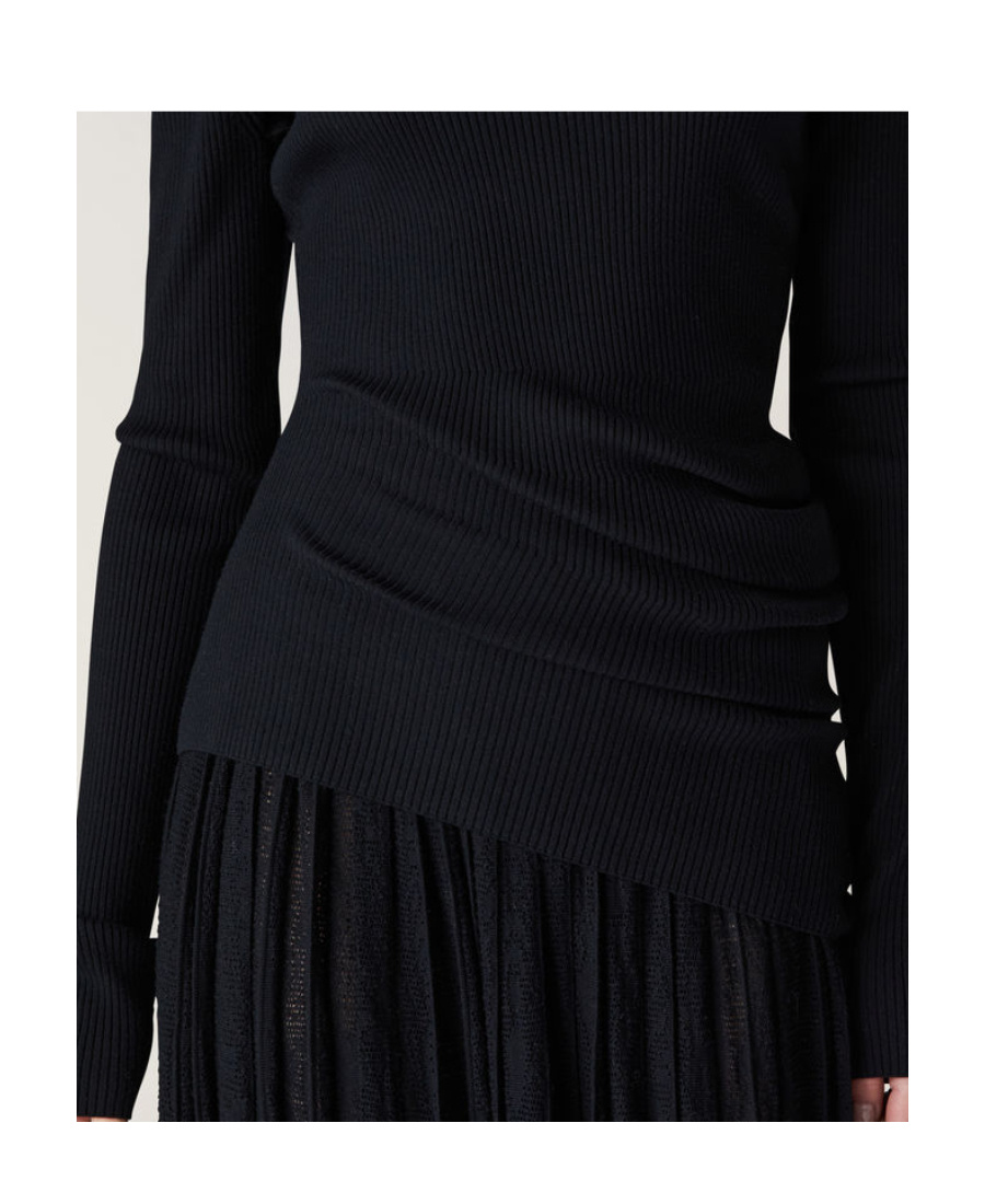 Loro Piana Long-sleeved High-neck Sweater In Black