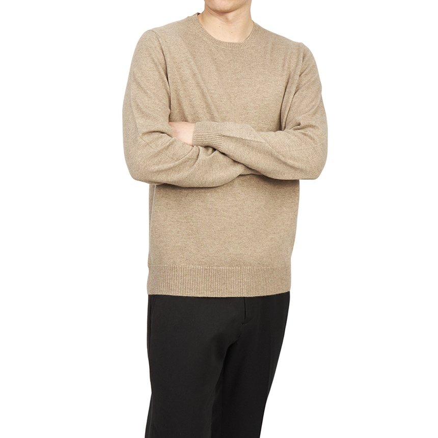 Drumohr Long-sleeved Sweater In Nude