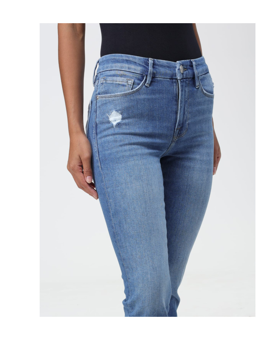 Frame Belt Ring Jeans In Blue