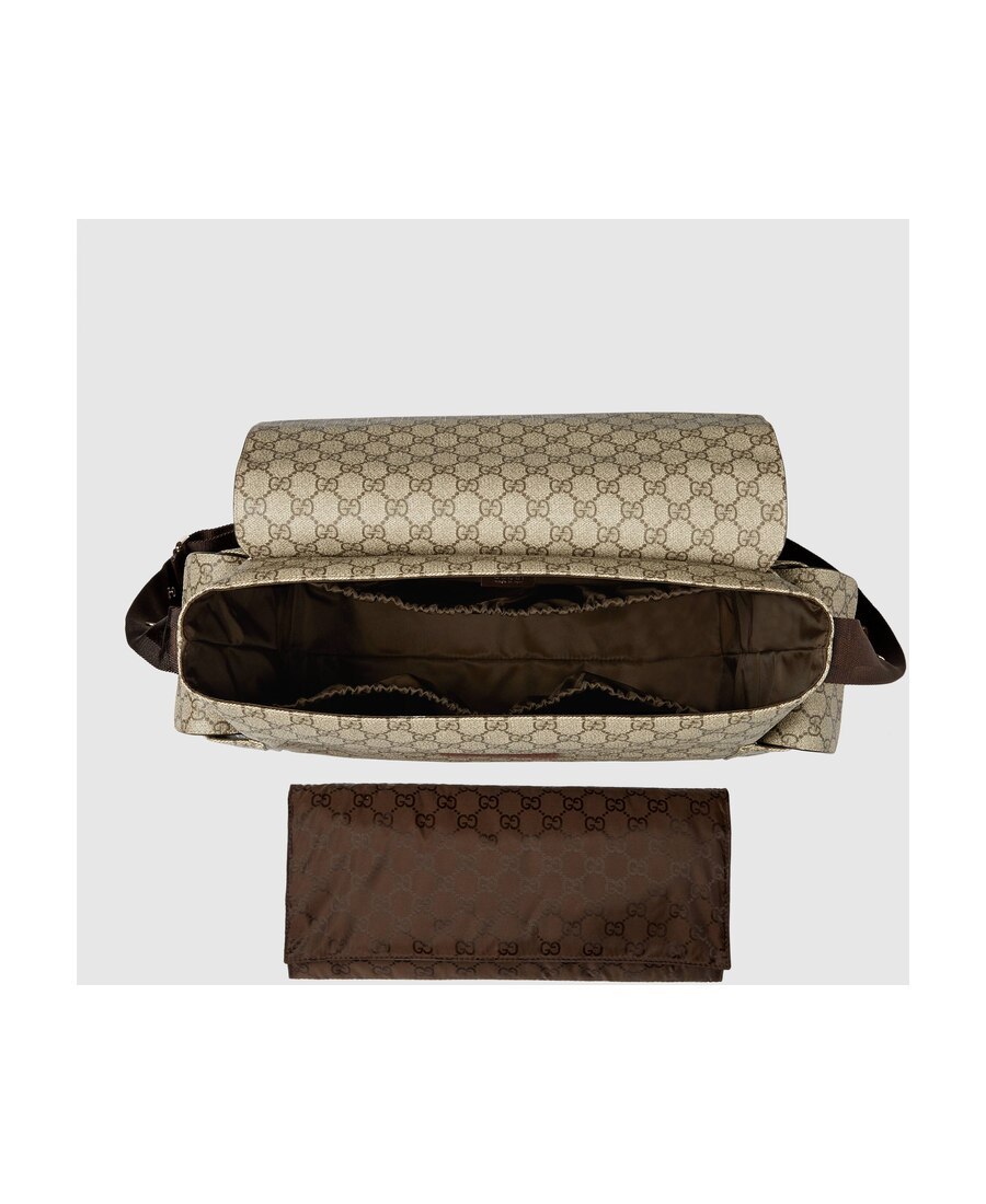 Gucci Large Gg Diaper Bag In Nude