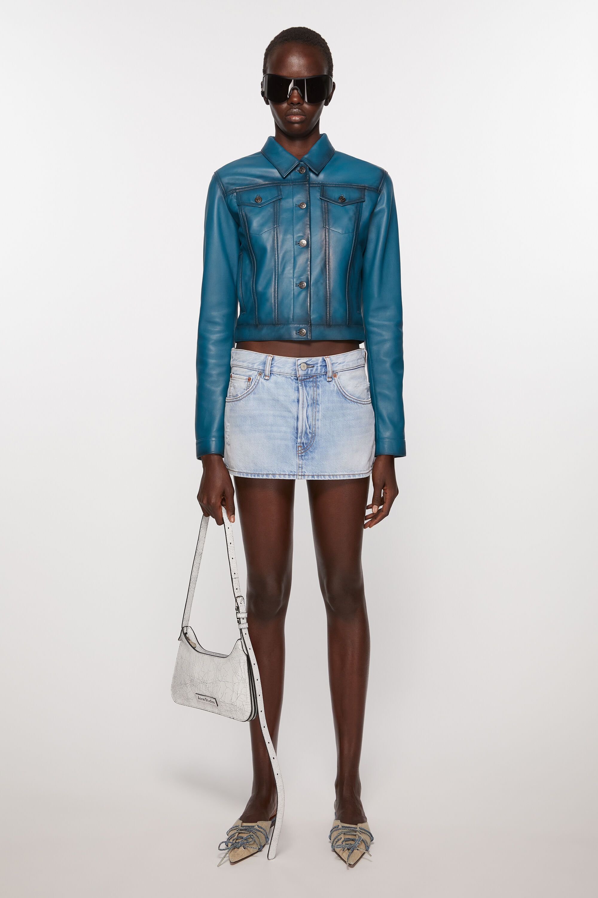 Acne Studios Denim Skirt In Blue