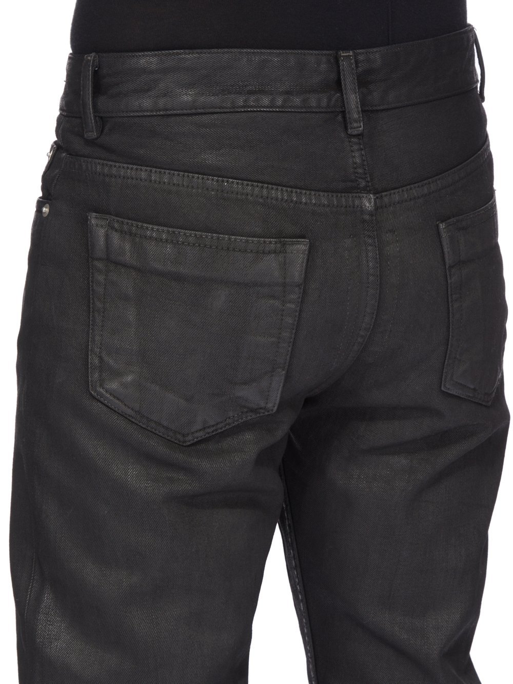 Rick Owens Drkshdw Denim Trousers With Belt Loops In Black