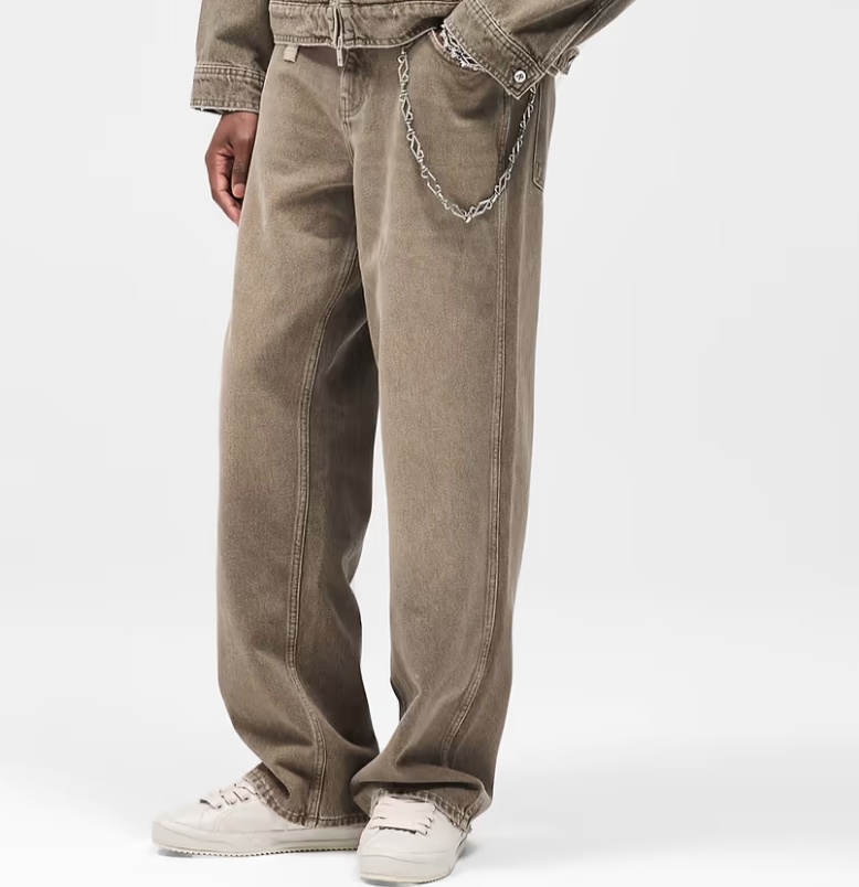 Represent R3 Baggy Denim In Green