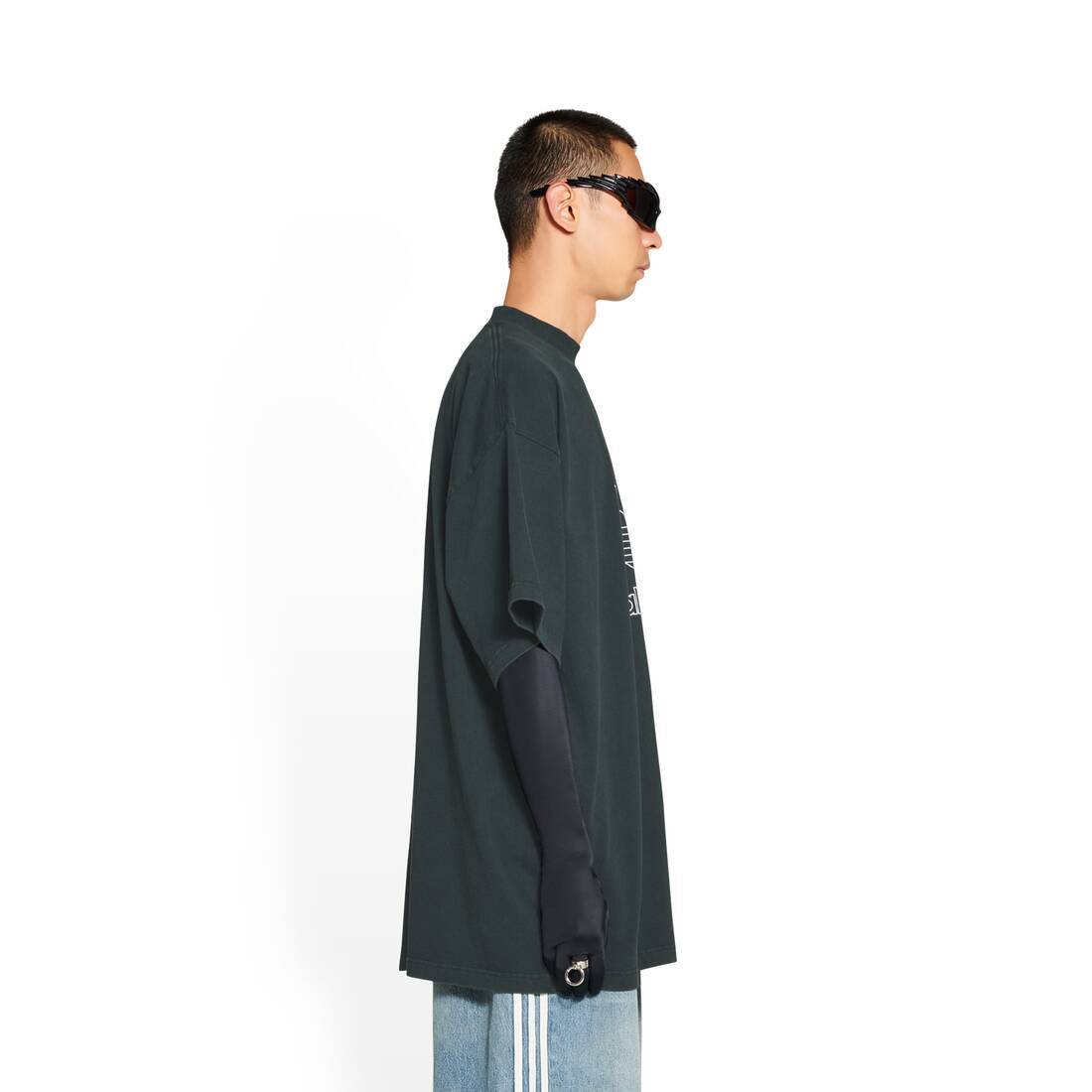 BALENCIAGA T-SHIRT BALENCIAGA / ADIDAS OVERSIZE IN VERDE