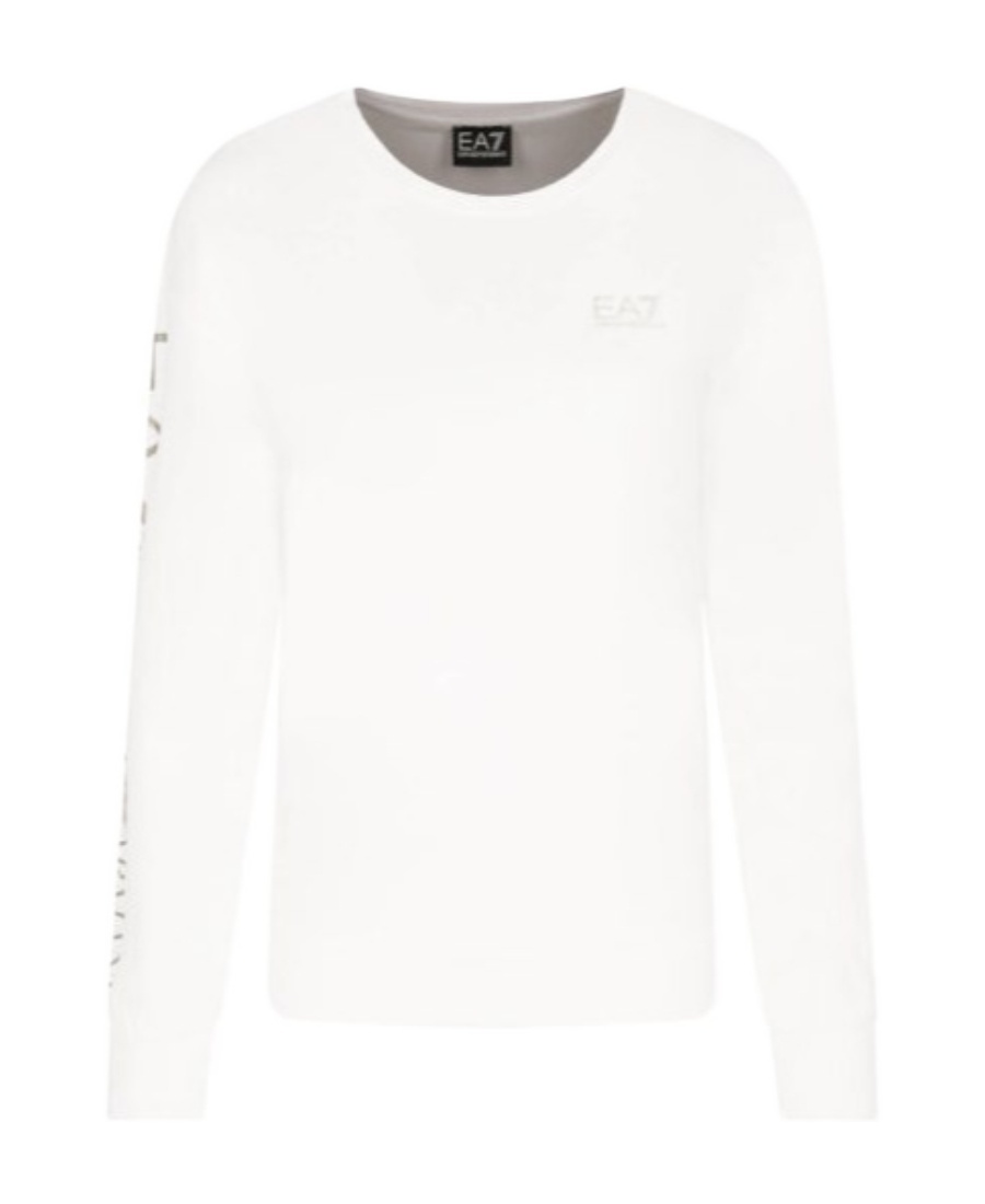 EA7 T-SHIRT WITH ROUND NECK AND LONG SLEEVES