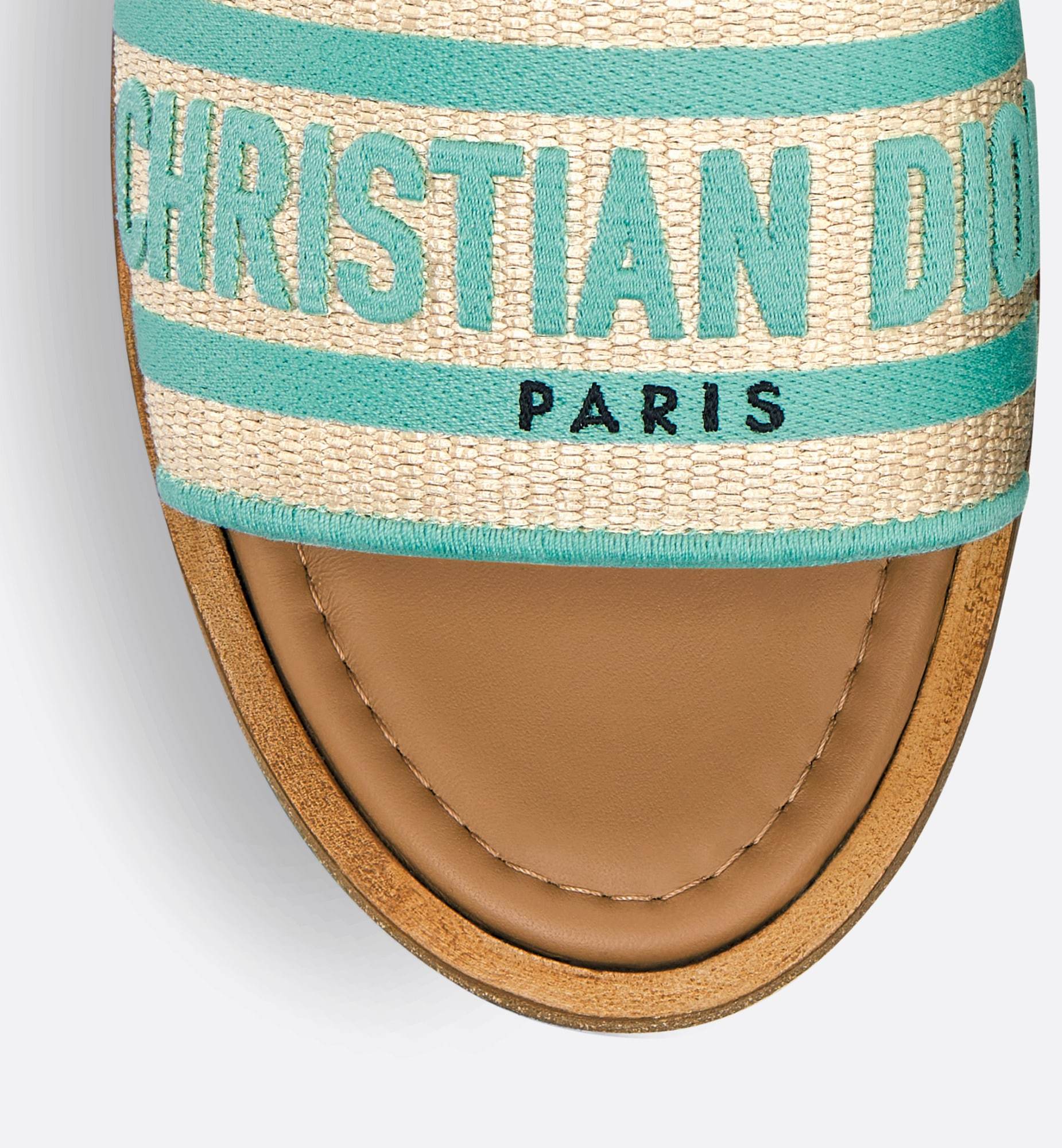 Dior Iviera Dway Platform Sole Slippers In Nude