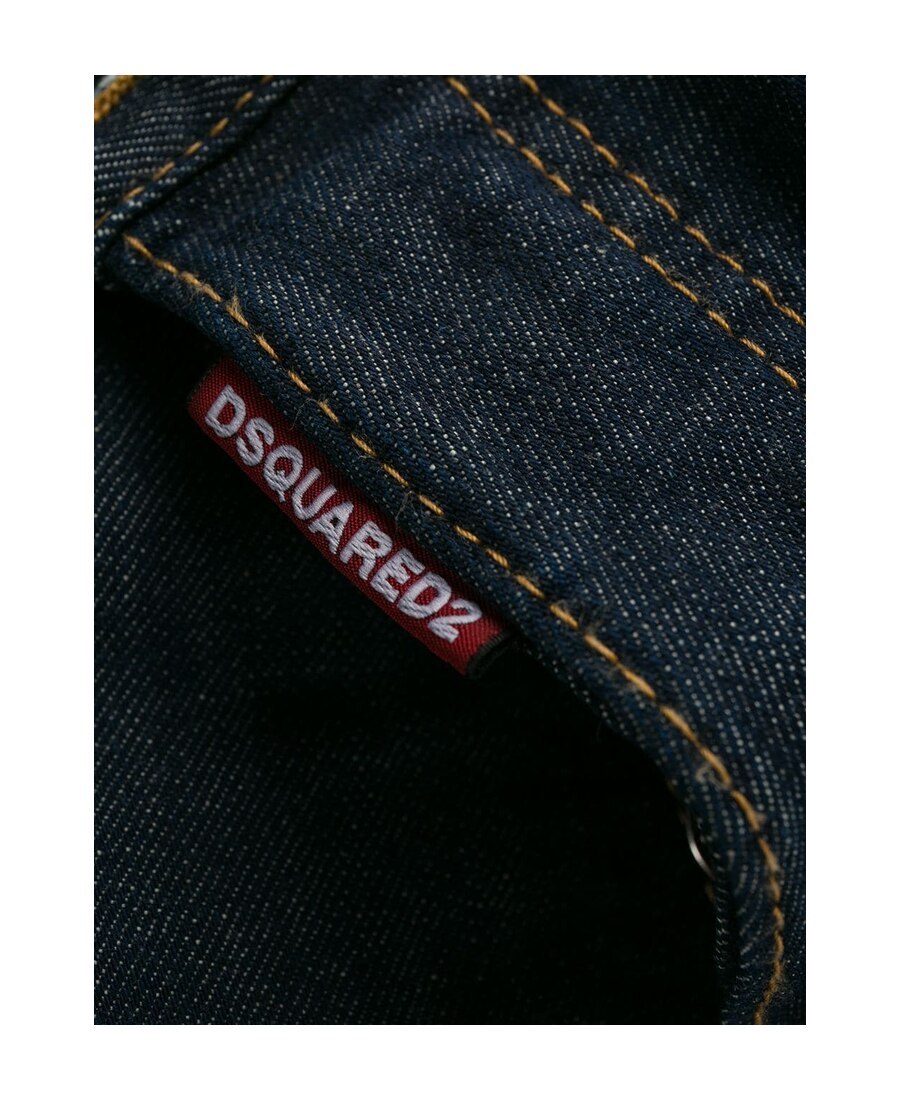 Shop Dsquared2 Straight Jeans In Black