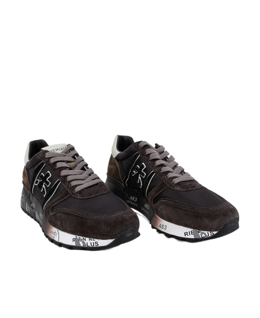 Premiata Strap-up Casual Sneakers In Black