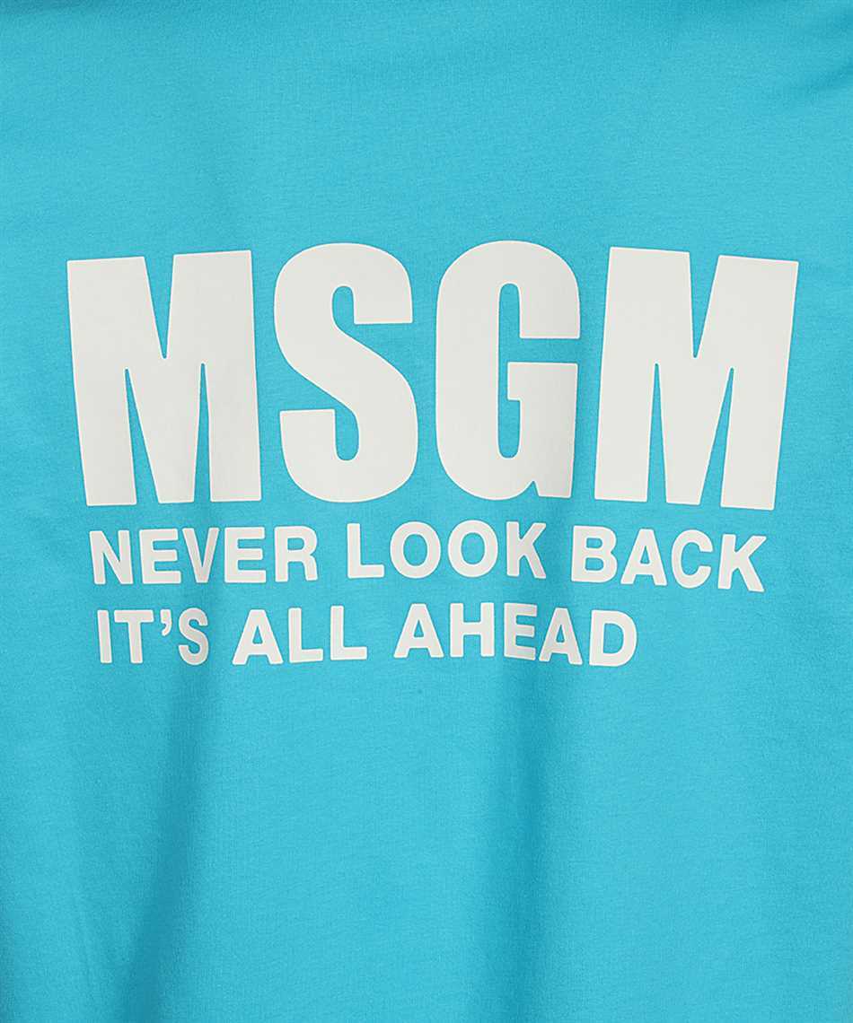 Msgm Logo-print Cotton T-shirt In Green